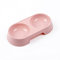 PURPLLE Mangiatoia per Animali Domestici nel Plastica di Colore Rosa Doppia Ciotola per Cani e Gatti Che Mangiano Ciotole per Animali Domestici Forniture per Contenitori