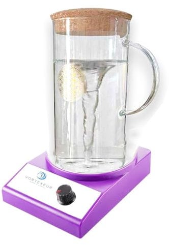 Carafe Vortex Dynamisante - Dynamiseur Vortex - Technologie innovante Vortex – Idéal pour les utilisateurs de filtre à osmose inverse, à charbon actif, de carafe filtrante...
