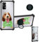 CWEIYUSHU hülle Für Agm H6 Lite Hülle Case Handyhülle Schutzhülle Cover [Mit 9H Härte HD Schutzfolie] PC + Silikon Ständer DYH-SSG
