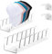 Swavitie 2 Stück Cap Halter Hutständer Acryl Baseballkappen Aufbewahrung Kappenhalter Basecap Keine Installation mit 2 Selbstklebende Huthalter Cap Organizer für Schlafzimmer Schrank - Transparent