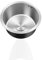 Lavabo Cuisine Rond,Petit Evier Argenté,éVier de Cuisine,Evier Cuisine 1 Bac en Inox Avec Raccords de Vidange,pour Bateau,Caravane, Camping,FaçOns D'Installer Sur Le Plan Et Sous Plan (Ø 25cm)