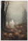 UNXIS Halloween-Geister-Poster, gruseliger Spukwald, Wandkunst, Vintage, Gothic, dunkle Akademie, Dekordruck, 40,6 x 61 cm, ungerahmt, Gothic, Raumdekor-Bilder