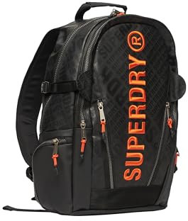 Superdry Damen TARP Rucksack Wristlet, Black AOP