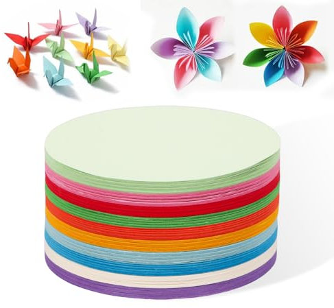 500 Stück Moderationskarten Set - 10cm Moderationskarten Runden, 10 Farben Metaplankarten Runden Bunte Karten für Büro Schule Präsentation und Moderation, Vortrag