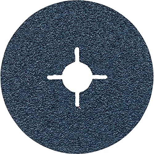 Bosch DIY Fiberschleifscheibe (für Winkelschleifer verschiedene Materialien, Ø 115 mm, Körnung 36), Blau (Packung mit 10)