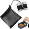 Salero pequeño para acampar, contenedores de condimentos de tamaño de viaje - 2 recipientes portátiles para sal y pimienta | Recipiente de sal de viaje inoxidable con bolsa de almacenamiento para coci
