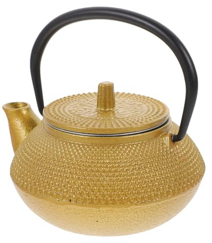 TOPBATHY Teekannen Eiserne Wasswrkocher Easy Putz Tee+set Tee Wasserkocher Teekochet Tee Set Tekanne Für Die Teestube Tee Trinken Kleines Eisernes Teegeschirr Teekessel Eisen Golden Wasserkessel