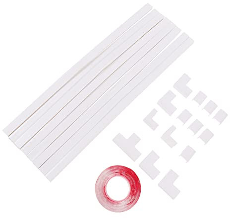 OSALADI Cord Hider Cover Cable Concealer Raceway for Home Office Grey Trunking Cord Management Hide Wires behind Tv Wall