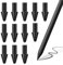 Ersatzspitzen für Remarkable Paper Pro Pen – langlebige karbongefüllte Spitzen für präzises Schreiben und Skizzieren, 12 Stück