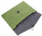 KICHOUSE Portable Laptop Sleeve Case Retro Paper Tablet Pouch Lightweight Protective Storage for Business Travel Olive Green