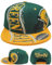 Green Bay New Leader Basic Hurricane GB Cheesehead Green Gold Era Snapback Hat Cap