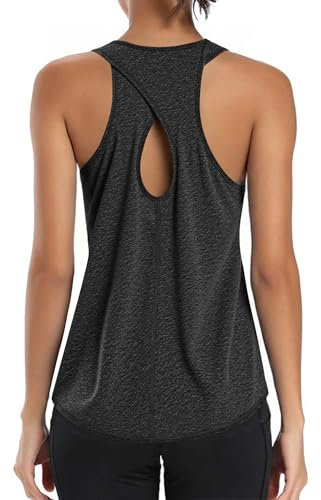Gyabnw Yoga Sport Damen Tank Top Ärmelloses Outdoor Oberteile Sommer Fitness Tops Gym Leichte Sporttop Casual