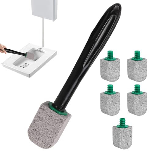 Stone for toilet cleaning, toilet cleaning, bowl stain ring, scrubber, pumice stone with handle, eraser, deep hygiene accessories, hard water brand for household hygiene