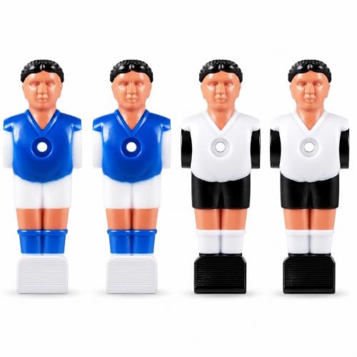 VOSAREA 4 Stück Tischfußball Figuren Hochwertigem Harz für Tischkicker Spieler Ersatzteile für Standard Fußballstangen, 11x4x2,5 cm