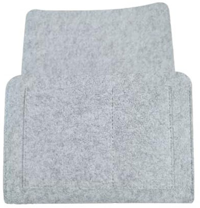 Asyduey Felt Bedside Storage Organizer Bed Sofa Side Pouch Hanging Couch Storage Light Gray 1 Piece Felt