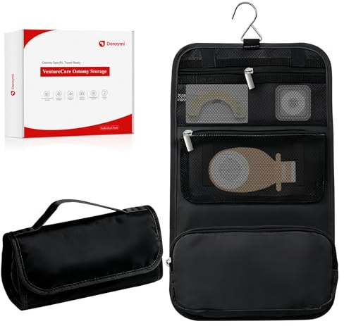 DERAYMI Stoma Tasche Aufhängbare Für Aufbewahrung Stoma Zubehör | Abnehmbare Reisetasche Für Kurzstreckenreisen Aufbewahrung Stomabeutel