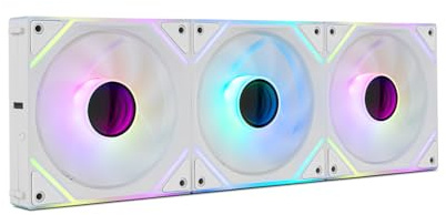 NOX XTREME PRODUCTS HUMMER PRO LINK – Set mit 3 magnetischen 120-mm-ARGB-Lüftern mit PWM, kabellose Verbindung, Infinity-Mirror-Beleuchtung, leise und leistungsstarke Kühlung für Gaming-PCs, Weiß