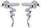 Sterling Silver Tornado Twister Stud Post Earrings, Tornado, Sterling Silver, No Gemstone