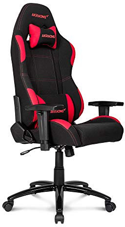 AKRacing Core Series EX Gaming Chair with 5/10 Years Manufacturer Warranty - Black/Red Fabric