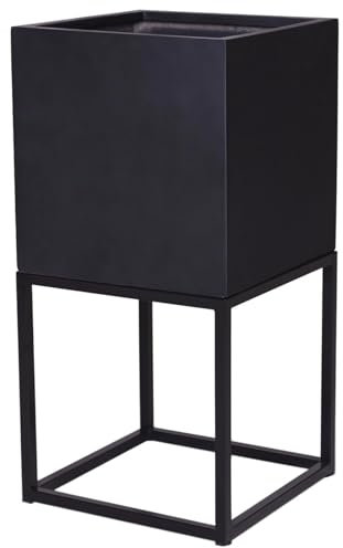 VIVANNO Jardinière Support Block Up Anthracite Noir, 80x40x40