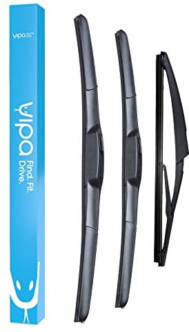 Vipa Car Parts Premium Wiper Blade Set | fits: MINI MINI F55 F56 Hatchback (Aug 2014 to May 2017) | All-Weather Performance | Durable, Streak-Free Windshield Wipers | Easy Installation