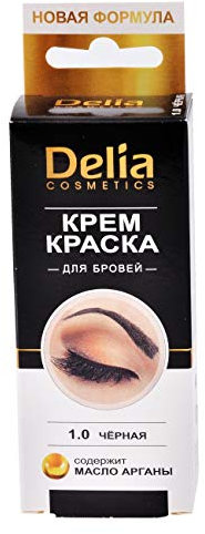 Delia Cosmetics - Crema para cejas y pestañas, 15 ml, color marrón, dura hasta 14 días -