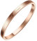 AURSTORE® Bracelet Jonc Fin en Acier Inoxydable 316L avec Message Phrases d'Inspiration Largeur 4 mm Plusieurs Messages au Choix Couleurs Or Rosé (Sœur de Cœur)