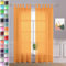 Megachest Durchsichtiger Voile-Vorhang mit Schlaufen, B 142 x H 228,5 cm, Orange