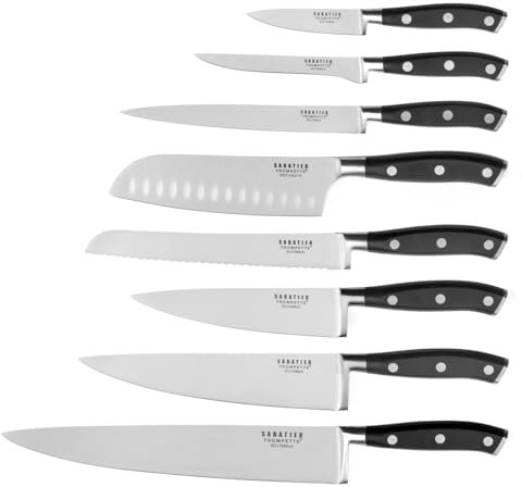 Sabatier Trompette Vulcano - Set 8 couteaux de cuisine