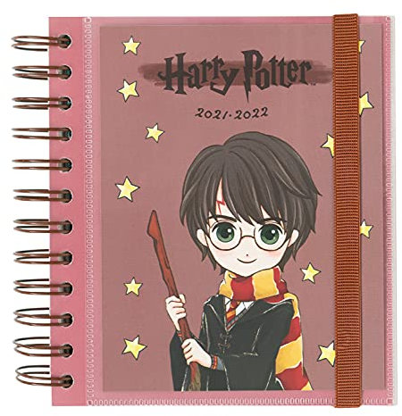 Grupo Erik Schulplaner 2021/2022 Harry Potter - Ringbuch Kalender 2021-2022 - Terminkalender 2022 Tagesplaner, Kaminrot