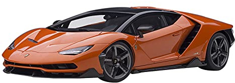 Lambo Centenario Arancio Argos / Pearl Orange mit Carbon-Oberteil 1/18 Modellauto von Autoart 79201
