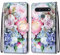 Mo-Somnus Kompatibel mit LG K41S /LG K51S Hülle, Leder Handyhülle mit Kartenfach Geld Slot Ständer PU Ledertasche TPU Bumper Wallet Flip Brieftasche Magnetische Schutzhülle Case Etui (Blume 3)