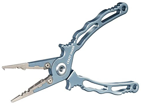 Angelzange Multifunktionale Aluminium Linie Cutter Hook Remover Tackle für Salzwasser/Süßwasser mit Scheide und Lanyard