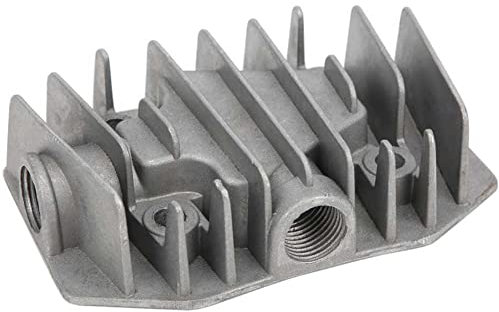 DAZZLEEX Testa di cilindro del compressore d'aria G1/2 pezzi di ricambio di raffreddamento della copertura del filo 48 x 72mm pneumatici