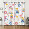 HOSIMA Mädchen Vorhänge Blickdicht Gardinen Mit Ösen,2-Set 140x260cm Kleine Prinzessin Mädchentraum Schloss Schwan Schön Leichte & weiche Verdunklungsvorhänge für Wohnzimmer(Mädchen 140x260cm)