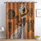 THYUNQ Vorhänge mit ösen, Afrika Vorhang Blickdicht Verdunklungsvorhänge - Gardinen Wohnzimmer Schlafzimmer Fenster mit Muster, 2er Set Curtains, H 137 x B 117 cm