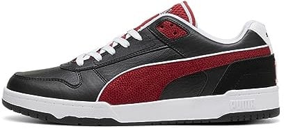 PUMA Unisex RBD Game Low Retro Sneaker, White Black-Club RED, 42 EU