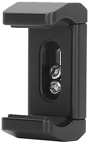 Fockety Power Bank Clamp, Aluminium Power Bank Halterung für Kamera, Powerbank Mount Clamp mit 1/4 Schraubenloch für tragbare Power Banks mit Breitenbereich von 53mm bis 80mm