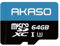 AKASO 64GB microSDXC Memory Card - Up to 100MB/s, C10, U3, Full HD, 4K, MicroSD Card