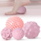 MEGAVOW 4 Stück Massage Ball Faszienball Set, Faszienkugel Massagebälle Igelball, Klein Triggerpunkt Massageball mit Noppen, Anti-Stress Noppenball für Rücken Füße Hände Nacken, Rosa