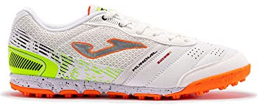 Joma Men's Modern Cleats, White Orange, 12