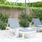 ShGaxin Sonnenliege Weiß 199,5x60x74 cm Massivholz Kiefer, Gartenliege, Liegestuhl, Sonnenstuhl, Sonneninsel Outdoor, Liegen, Gartenmöbel, Bäderliege, Relaxliege - 825067