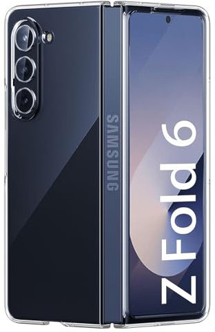 Wonsoso Coque Compatible avec Samsung Galaxy Z Fold 6, Anti Rayures, Antichoc, Anti Jaunissement, Transparente Housse Etui en Transparent Rigide PC Solide Case pour Samsung Galaxy Z Fold 6