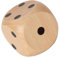 Cabilock Dadi Da Gioco In Legno A 6 Facce Dadi Da Gioco Da 5 Cm Con Bordo Arrotondato Dadi In Legno Punti Grandi Dadi Da Gioco Con Numeri 1-6 Giocattolo Educativo Per Accessori Da Gioco Da