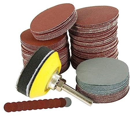 BELLIFFY 100stücke Beflocktes Rundes Schmirgelpapier Zum Reinigen Und Aufbewahren Für Metall Eisen Aluminium Holz Möbel