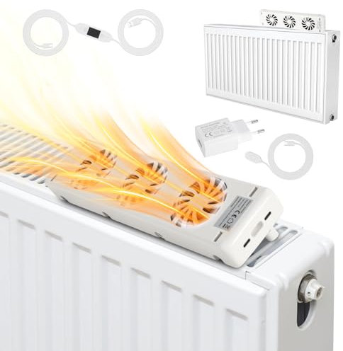 Izrielar radiator fan 1-piece, Radiator Fan, fans for under-heaters and radiators, heating fan to save energy and heating costs
