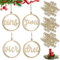 Adventszahlen 1 2 3 4 und Holzanhänger Schneeflocke, Holzanhänger Adventskranz Zahlen für Kerzen & Kerzenhalter Adventszahlen Holz 1-4 Weihnachten Kerzenanhanger, für Adventskerzen Deko