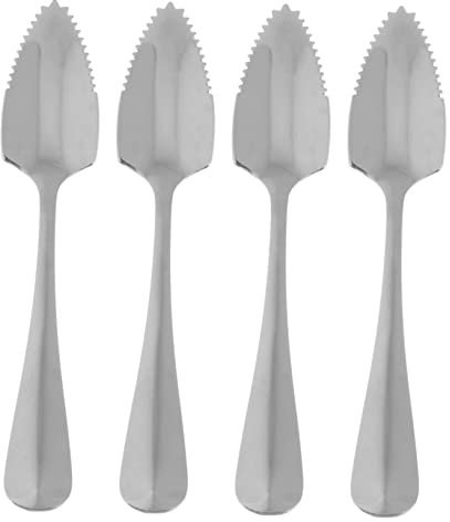 TOPBATHY 12 Pezzi Lucidatura A Specchio Cucchiaio Cucchiai Da Gelato Cucchiaini Da Gelato Cucchiai Da Bere Ottimo Cucchiaio Da Frutta Antipasto Cucchiaio Di Agrumi Cucchiaio Seghettato