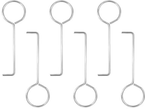 6 Piezas de Agarradores de Drenaje de Acero Inoxidable de 8.7cm,Ganchos Ergonomicos para Extracción de Rejillas de Drenaje en Cocina y Baño,Herramienta Práctica y para Drenajes de Duchas y Lavamanos