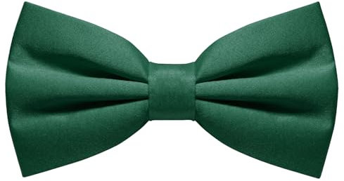 RBOCOTT Emerald Green Pre-tied Bow Tie Adjustable Bowtie for Men(10)